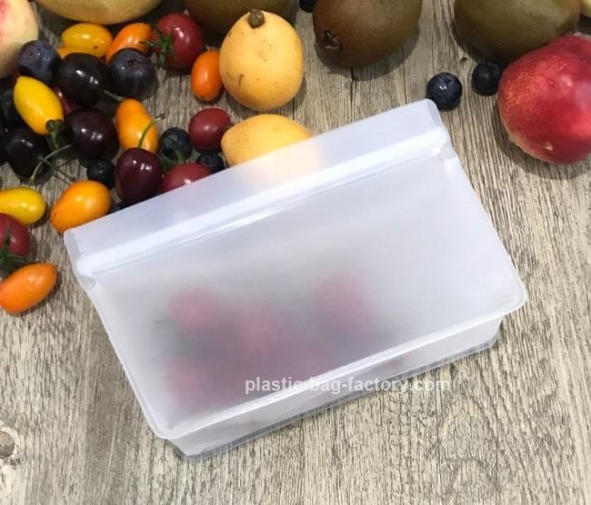 Stand-Up EVA Reusable Snack Food Bag Airtight Seal Fresh-keeping Food Storage Bag