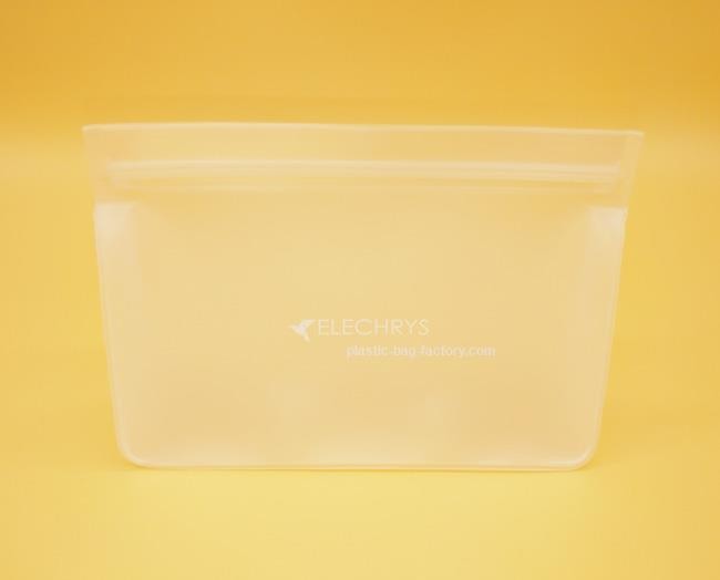 Frosted EVA Stand-Up Ziplock Cometic Pouch Leak-Proof Make-Up Pouch for Liquids Bottle
